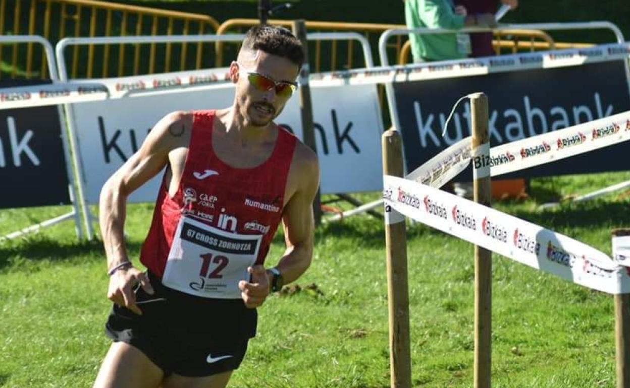 Raúl Celada, en el Cross de Amorebieta.