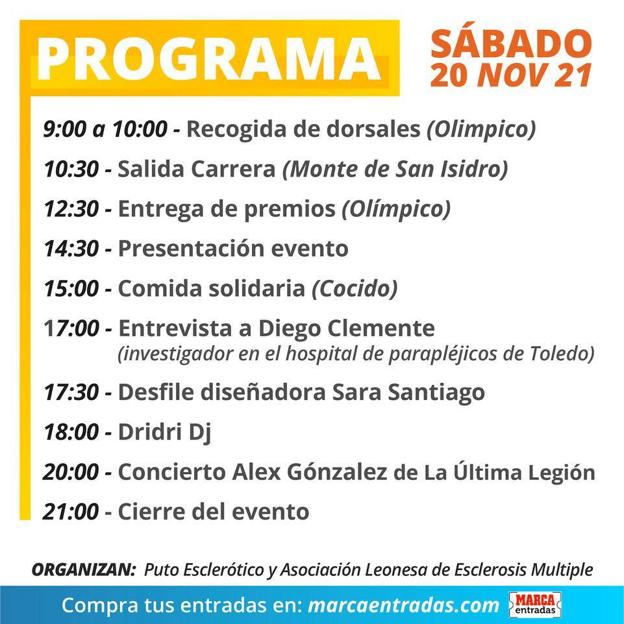 Programa completo del evento. 