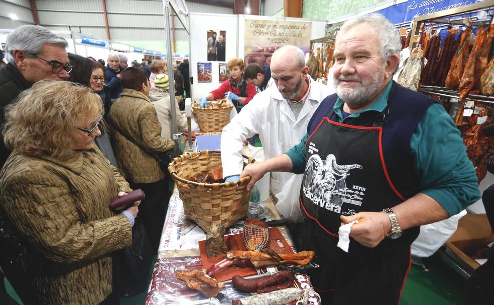 Feria de la Cecina de Chivo en la localidad leonesa de Vegacervera, antes de la pandemia.