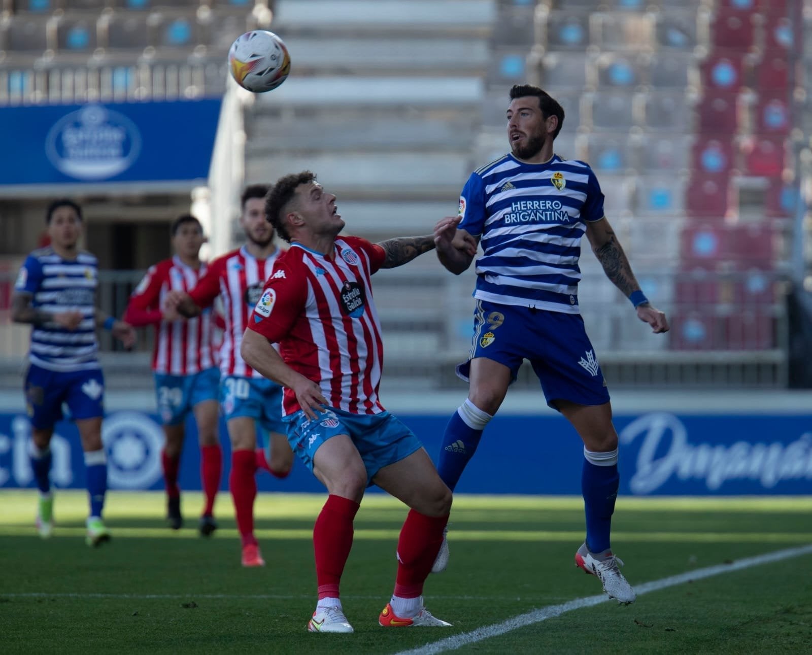 Encuentro disputado por el Lugo y la Ponferradina correspondiente a la Jornada 15 de la Liga Smartbank.