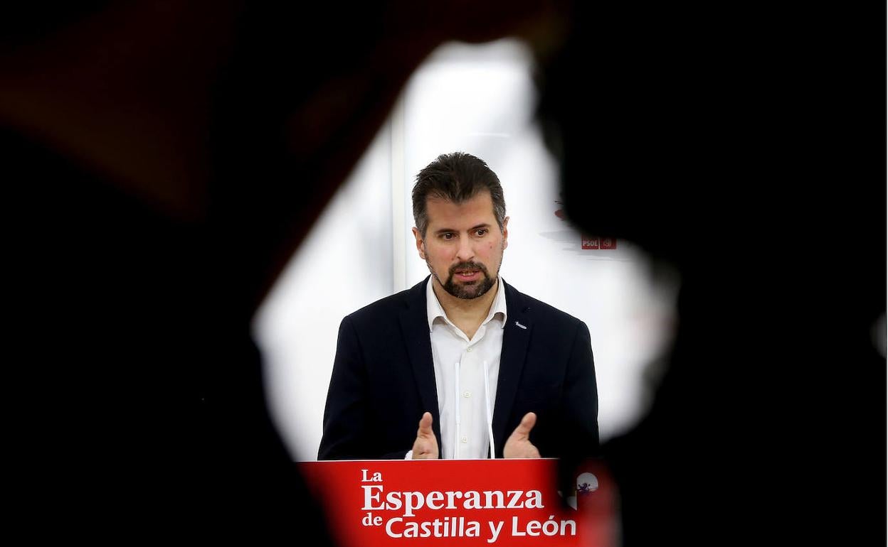 El secretario autonómico del PSOE, Luis Tudanca, este lunes.