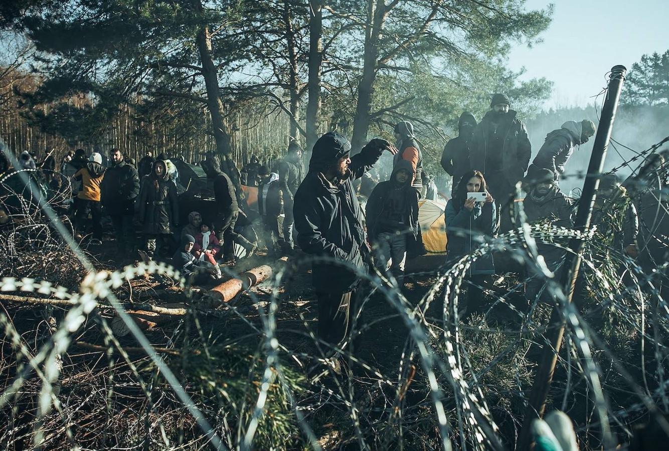 Los refugiados llevan varios días en la frontera con Polonia para poder entrar en la Unión Europea