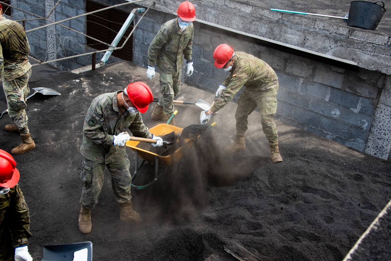 Equipo de la Ume desarrollando trabajos en la isla de Palma.