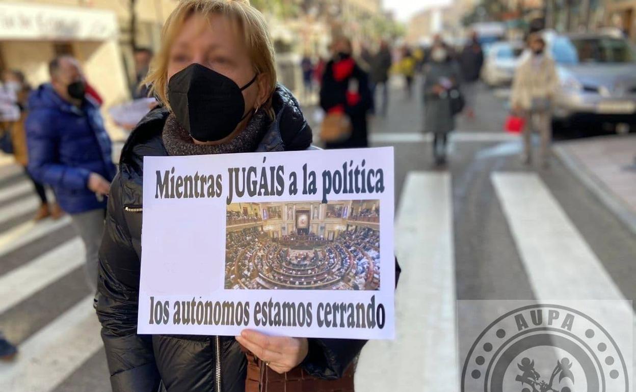 Aupa León también acudió a la manifestación que se celebró en Madrid.