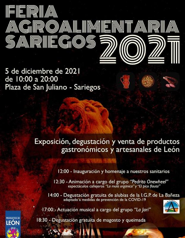 Cartel con la programación de la actividad.