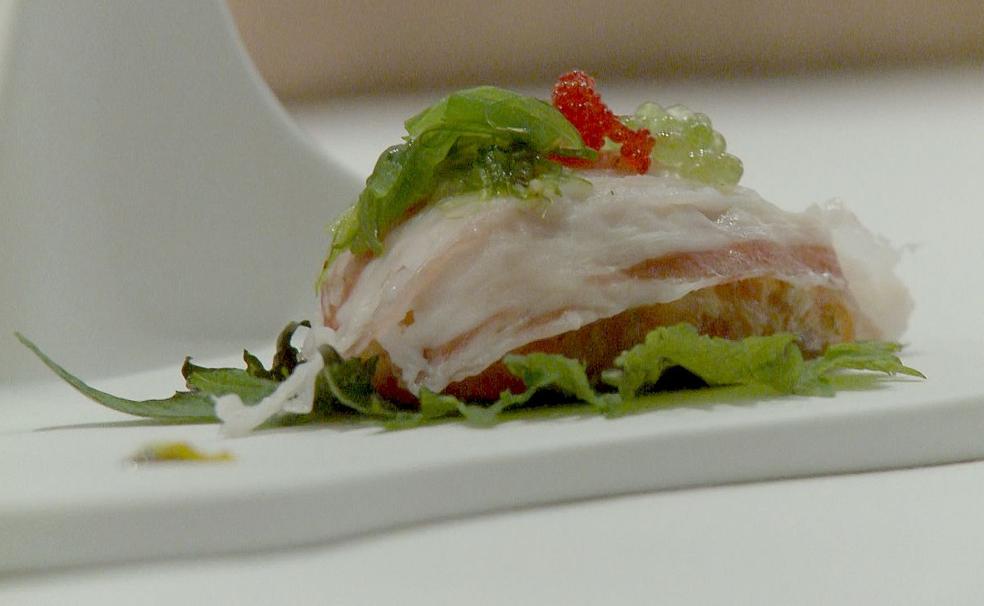 El plato ganador del Concurso Nacional de Trucha. 