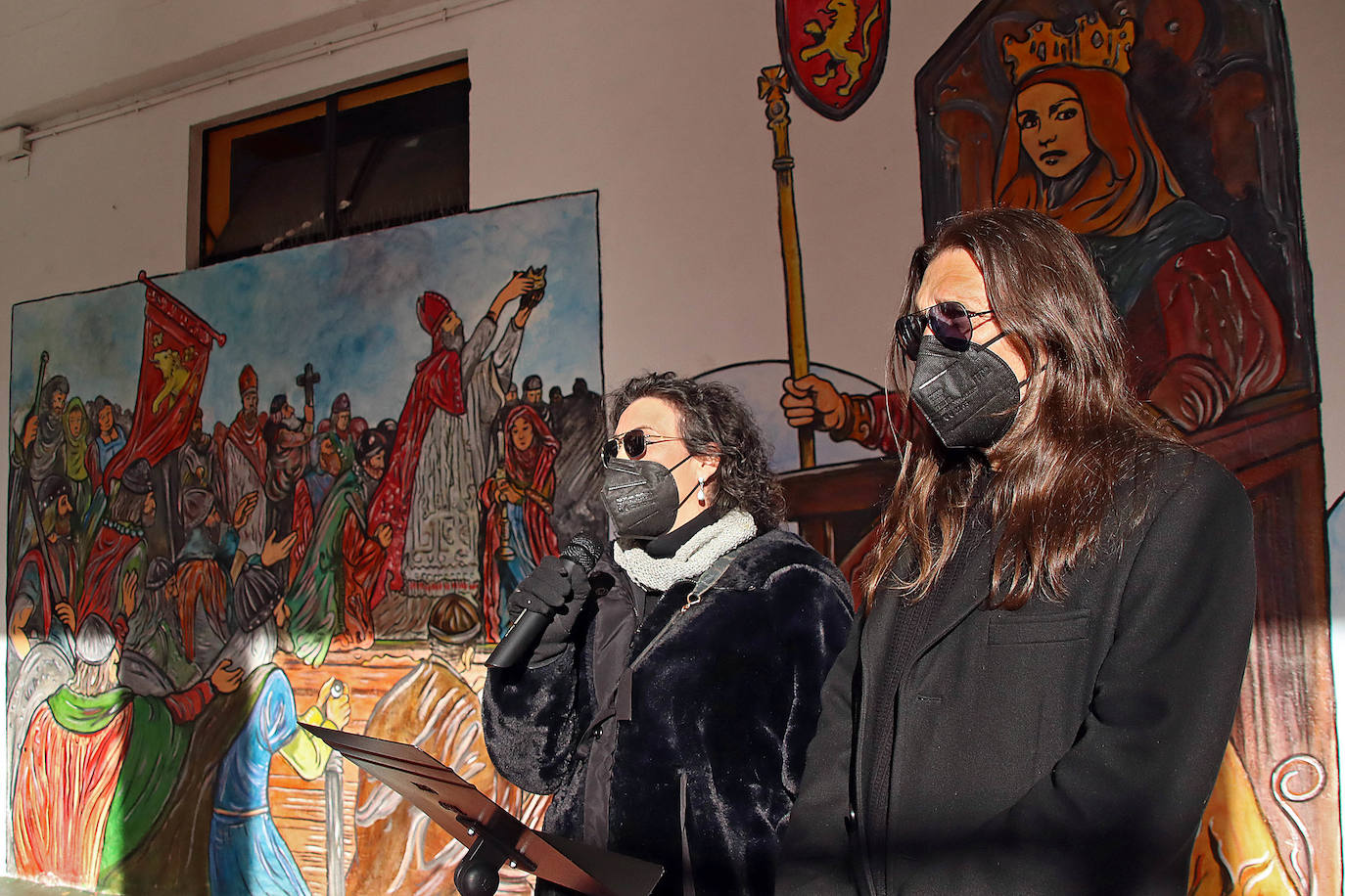 Fotos: Mural temático sobre el Reino de León