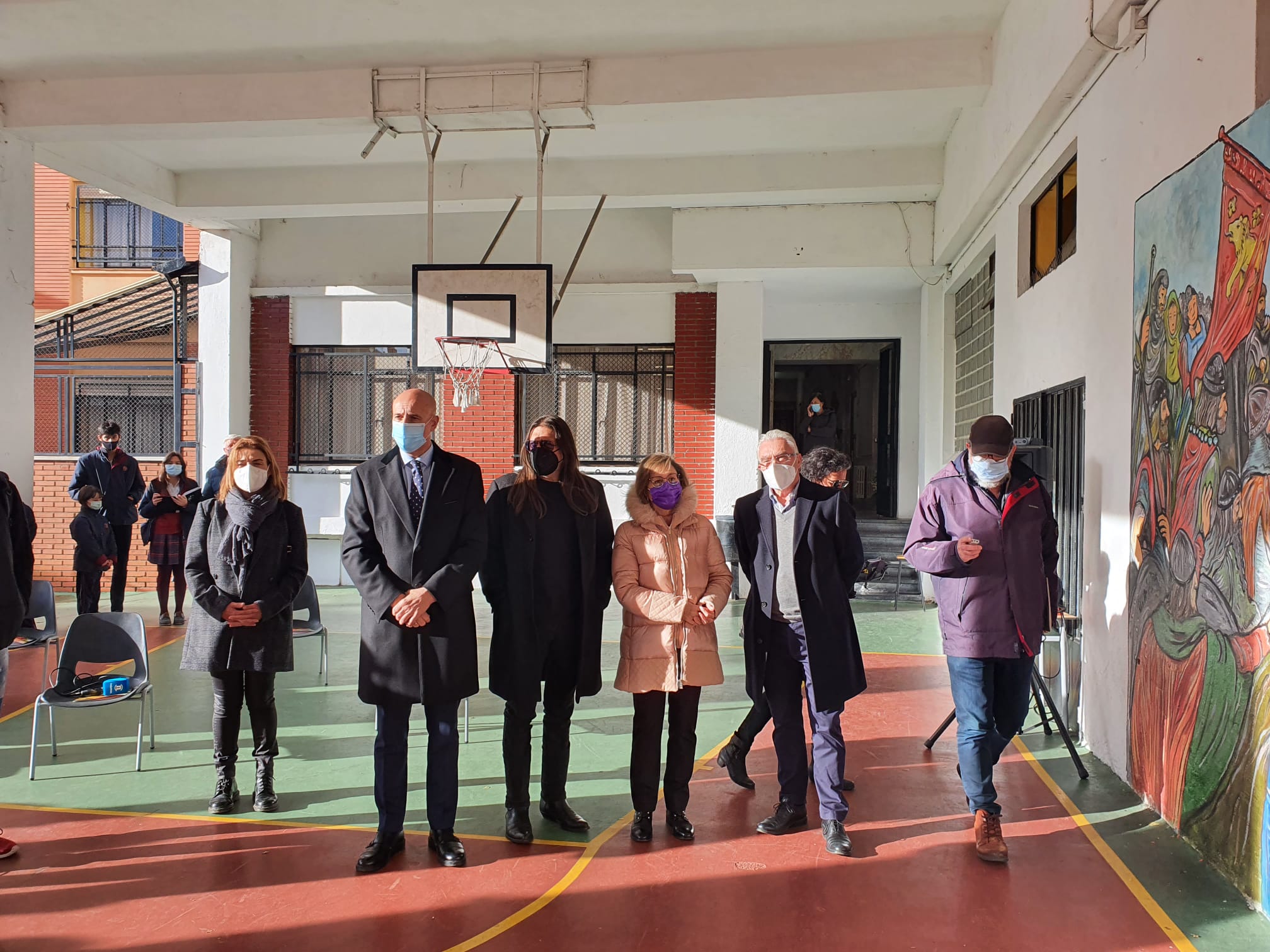 Fotos: Mural temático sobre el Reino de León