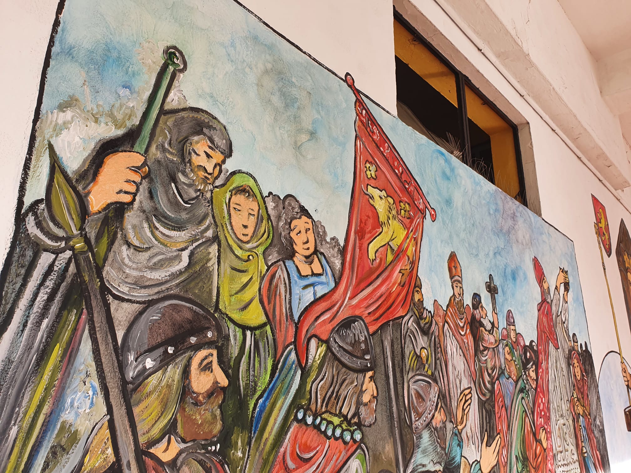 Fotos: Mural temático sobre el Reino de León