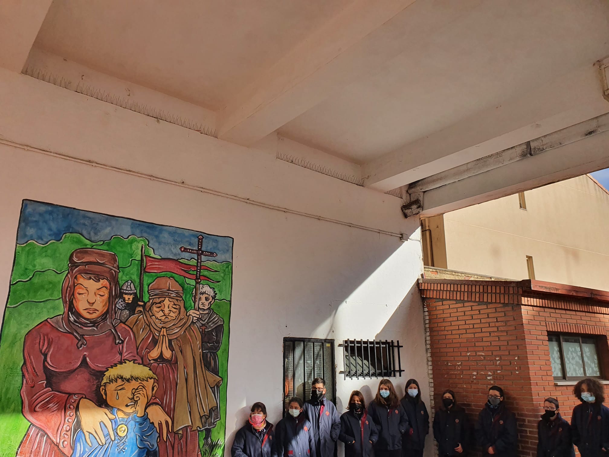 Fotos: Mural temático sobre el Reino de León