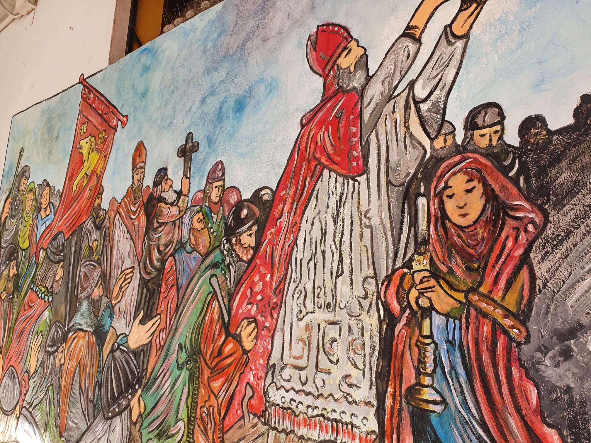 Fotos: Mural temático sobre el Reino de León