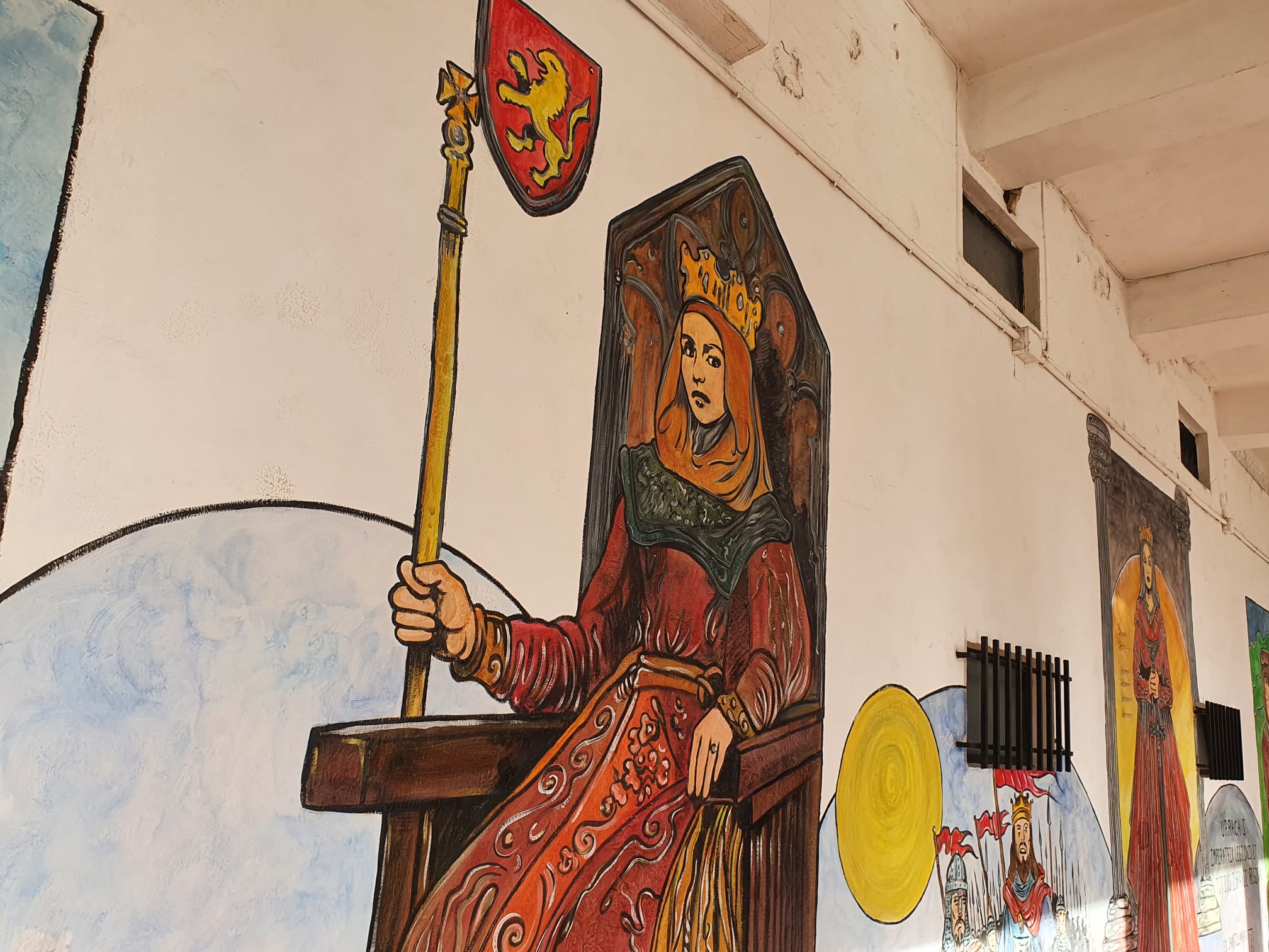 Fotos: Mural temático sobre el Reino de León