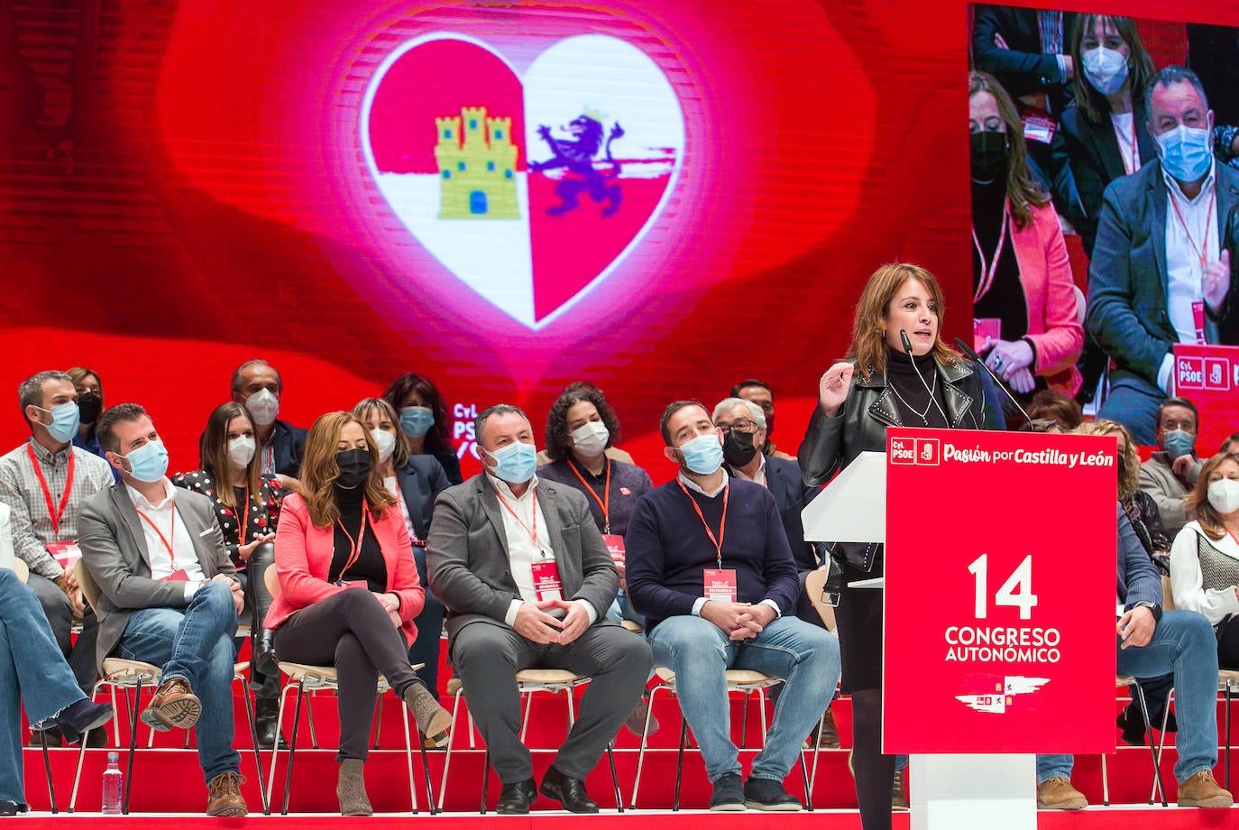 Tercera y última jornada del 14º Congreso Autonómico del PSOE de Castilla y León que se celebra en Burgos. 