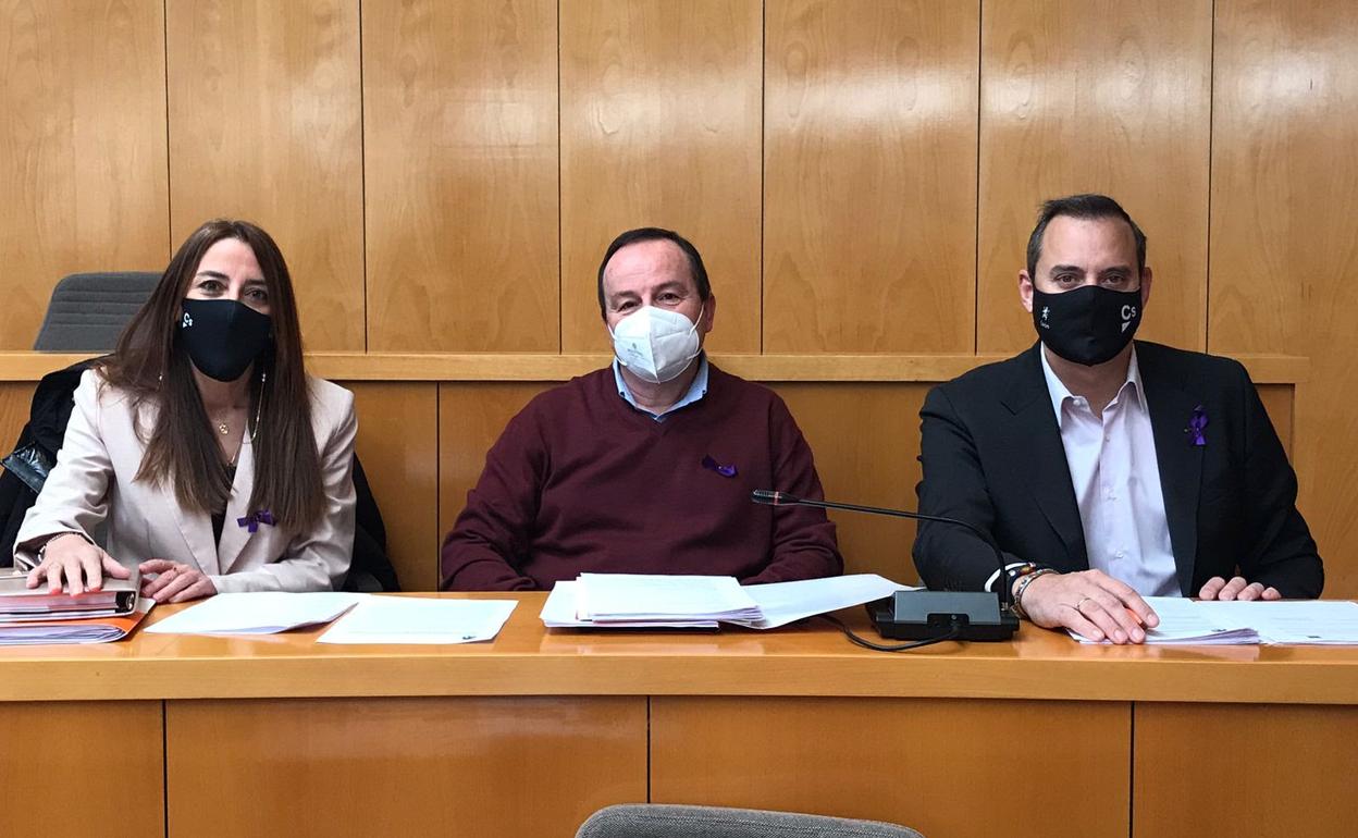 Concejales del grupo municipal de Ciudadanos en San Andrés del Rabanedo.