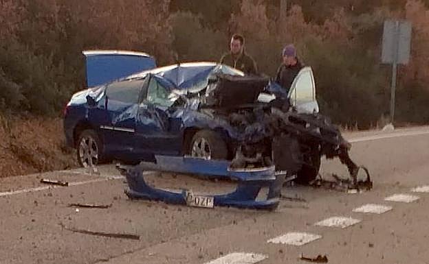 Suceso ocurrido en la carretera de Castrocalbón.