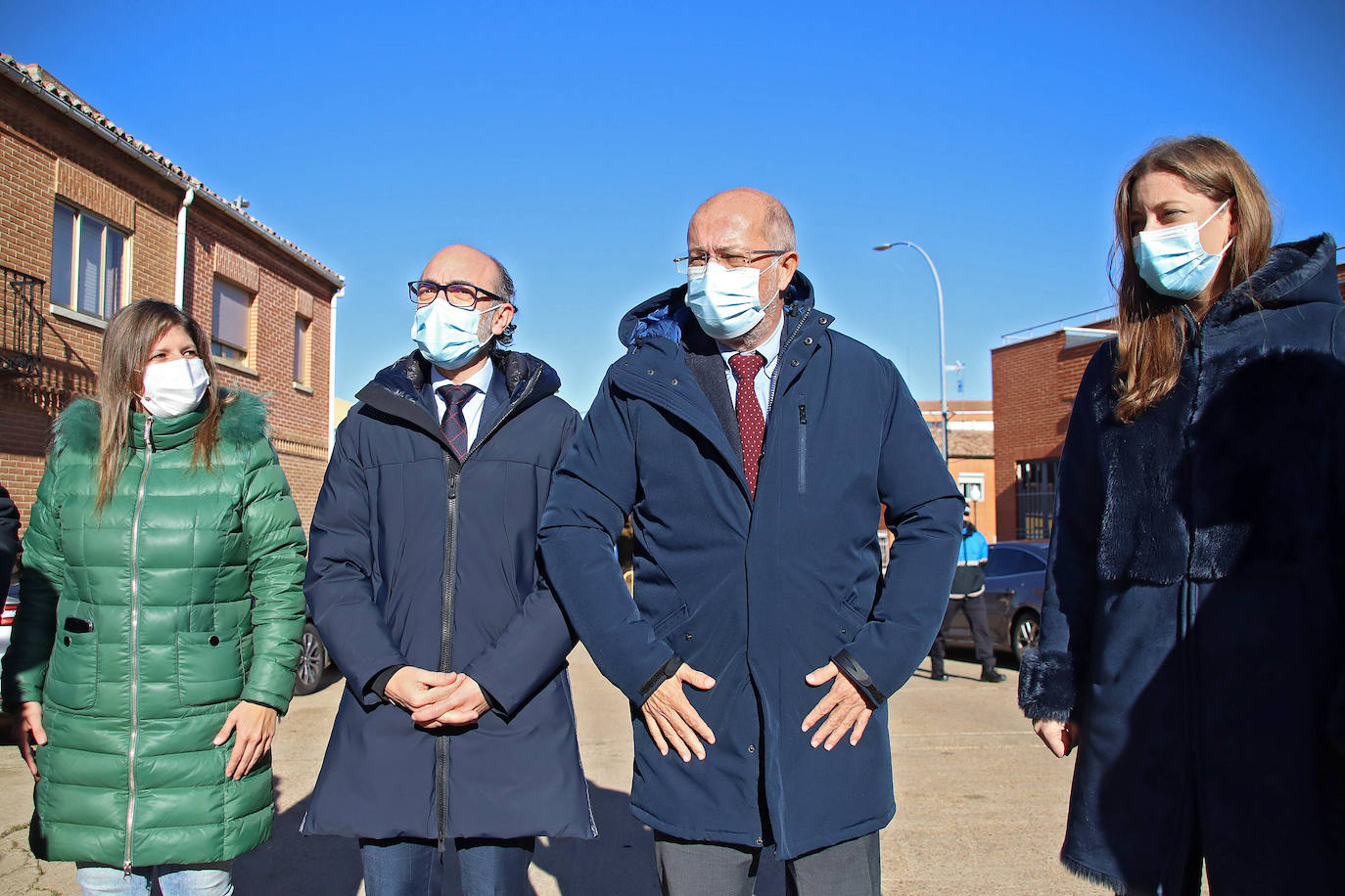 El vicepresidente Francisco Igea, visita la sede de la XXV edición de las Edades del Hombre acompañado por el consejero de Cultura, Javier Ortega; el director general de Patrimonio, Gumersindo Bueno; la delegada territorial Ester Muñoz la alcaldesa de Sahagún, Paula Conde.