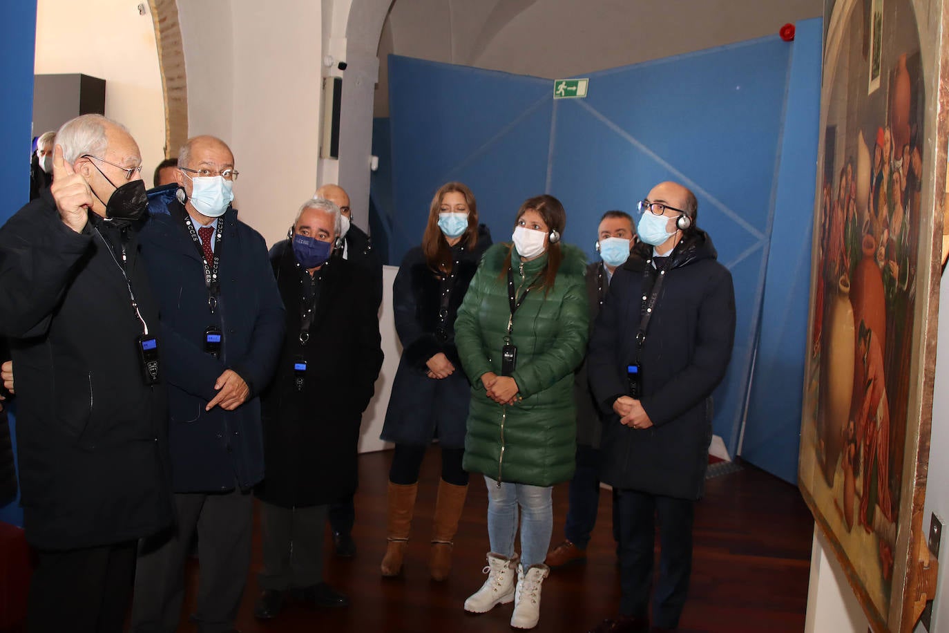 El vicepresidente Francisco Igea, visita la sede de la XXV edición de las Edades del Hombre acompañado por el consejero de Cultura, Javier Ortega; el director general de Patrimonio, Gumersindo Bueno; la delegada territorial Ester Muñoz la alcaldesa de Sahagún, Paula Conde.