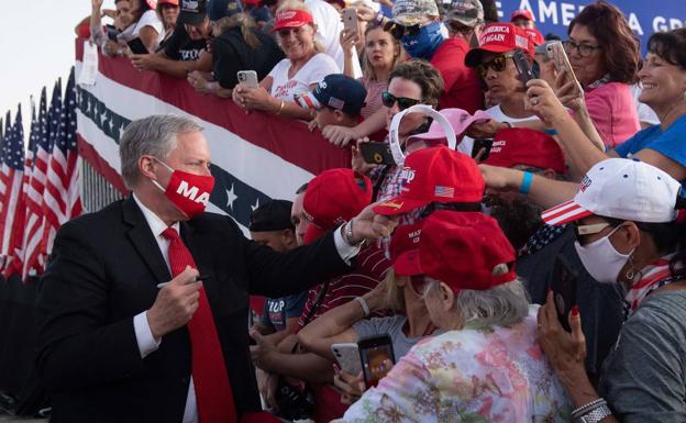 Mark Meadows, durante un mitin en octubre de 2020.