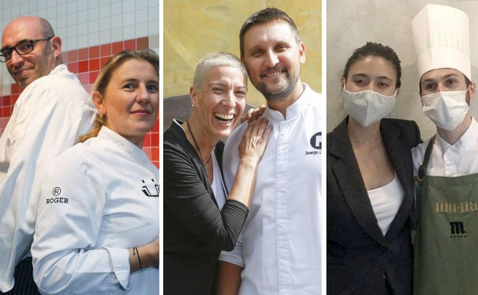 Yolanda León y Juanjo Pérez (Cocinandos), Juanjo Losada y Yolanda Rojo (Pablo) y Samuel Naveira y Génesis Cardona (Numa) representan el universo Michelín en la provincia de León. 