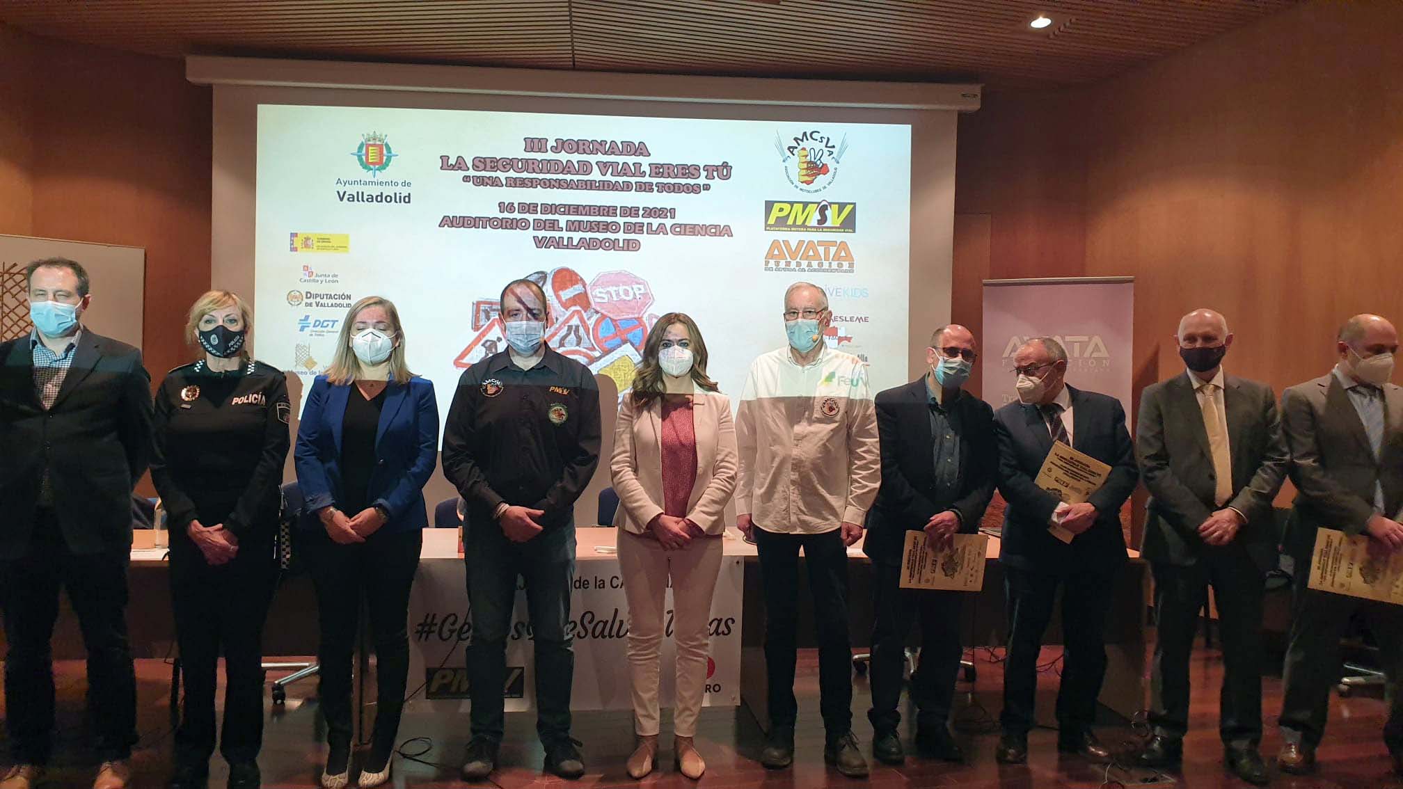 La delegada del Gobierno en Castilla y León, Virginia Barcones, inaugura la III jornada 'La seguridad vial eres tú: una responsabilidad de todos'.