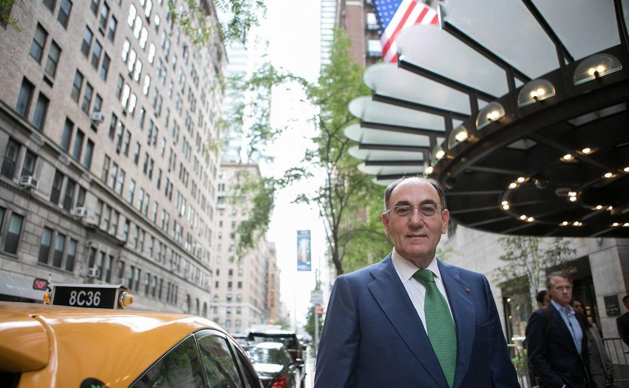 El presidente de Iberdrola, Ignacio Galán, en Nueva York. 