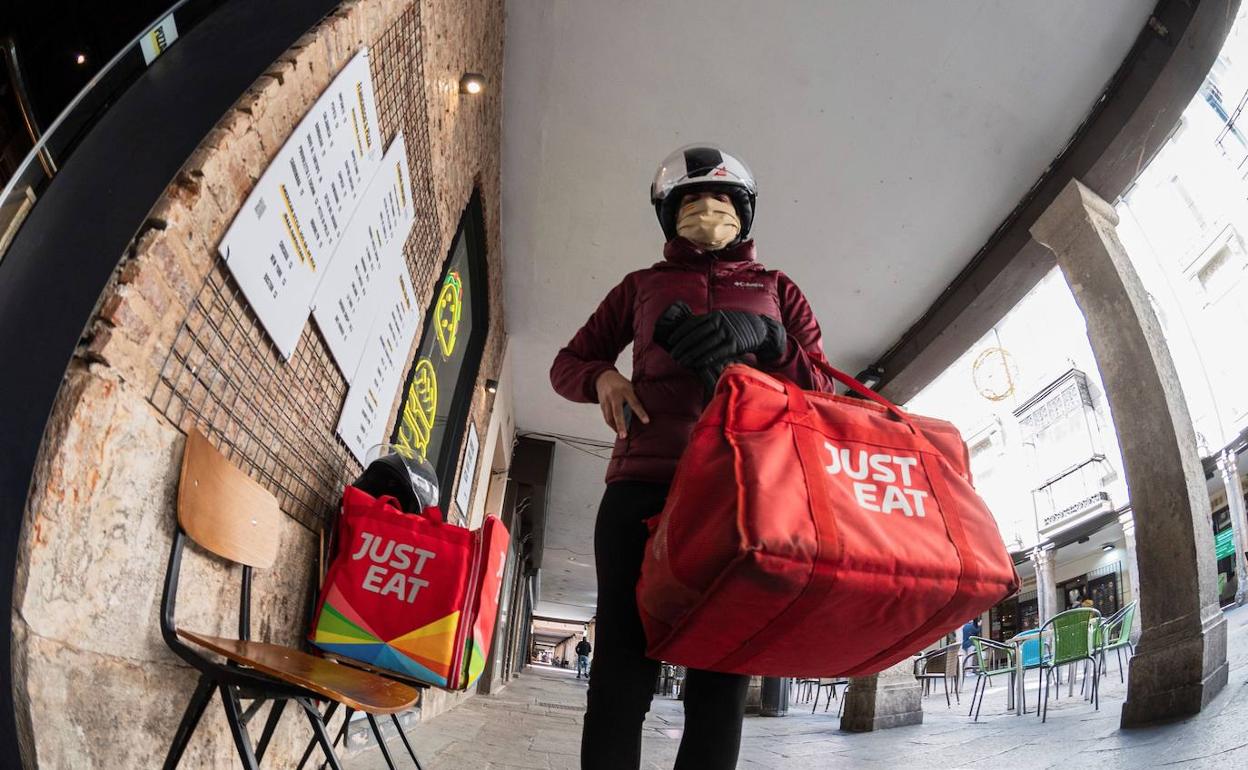Repartidor de Just Eat. 