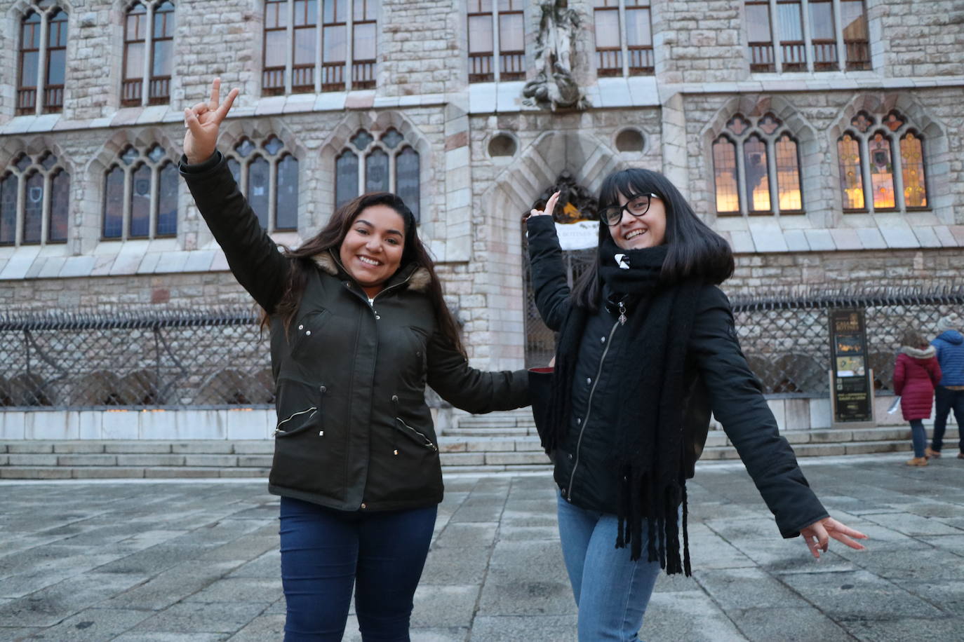 Varios estudiantes extranjeros se animan a pasar sus primeras navidades en la ciudad de León.