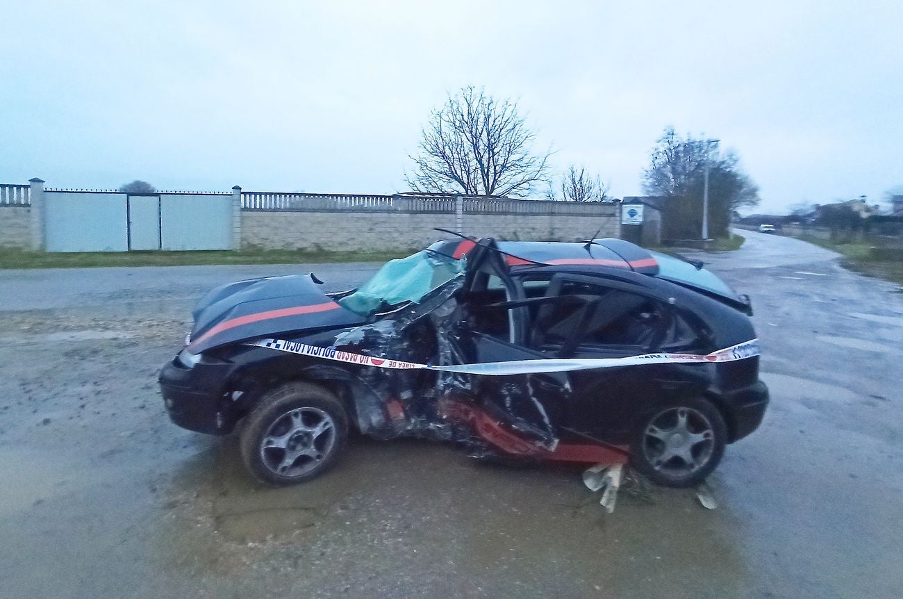 Accidente con dos heridos graves en el Camino de Santiago a su paso por el barrio ponferradino de Fuentesnuevas. 