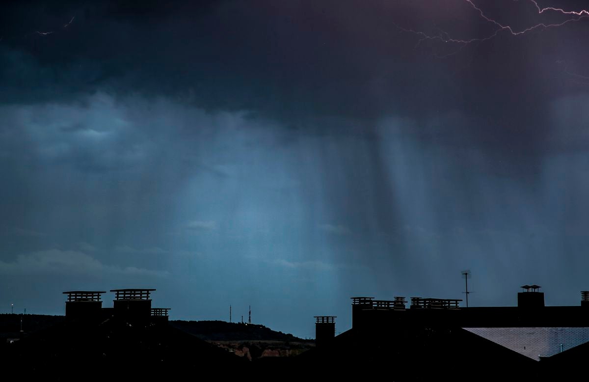 Tormenta de verano caída sobre la capital leonsa