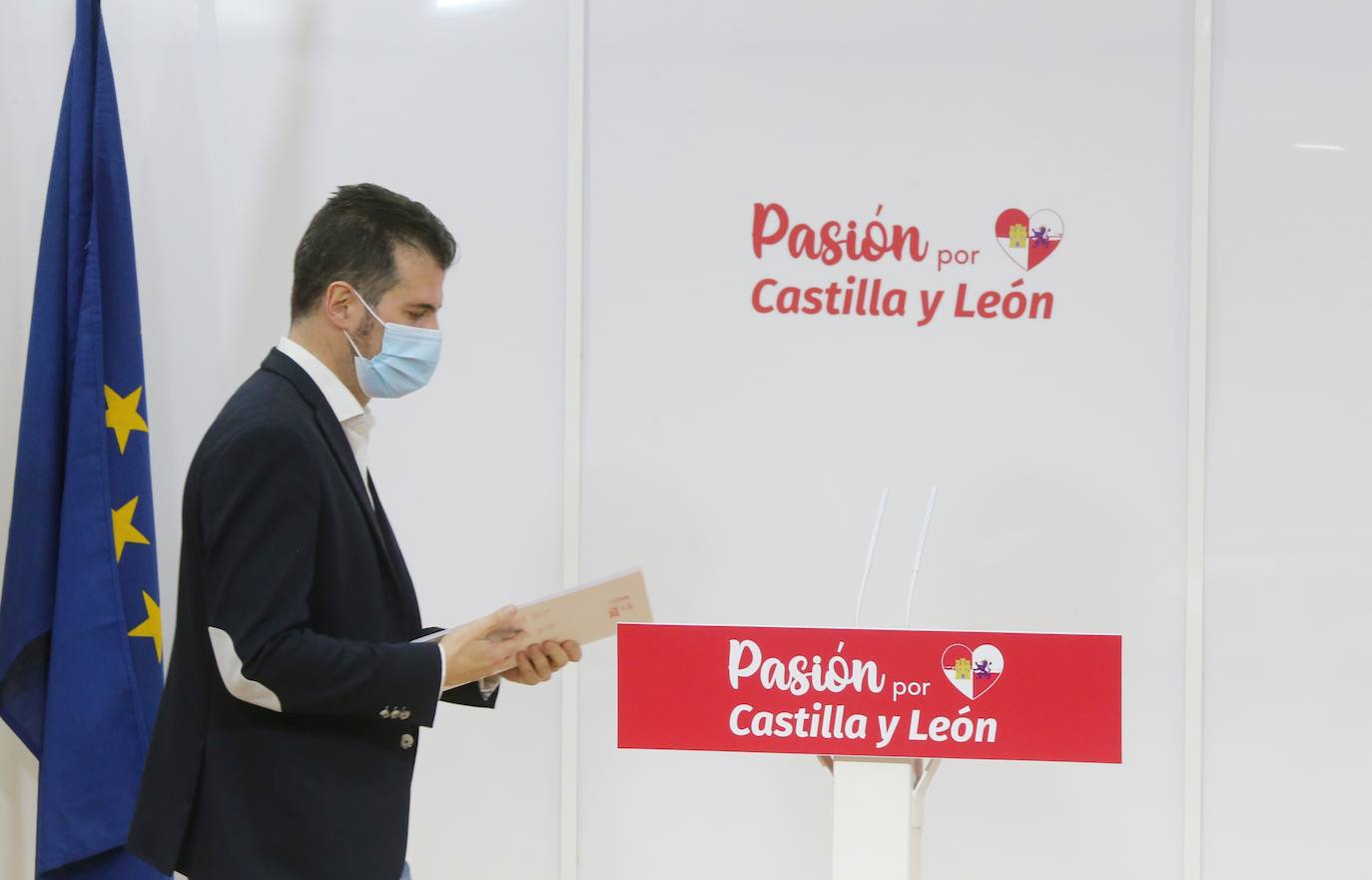 El secretario general del PSOECyL, Luis Tudanca, preside la reunión de la Comisión Ejecutiva Autonómica (CEA) del Partido Socialista.