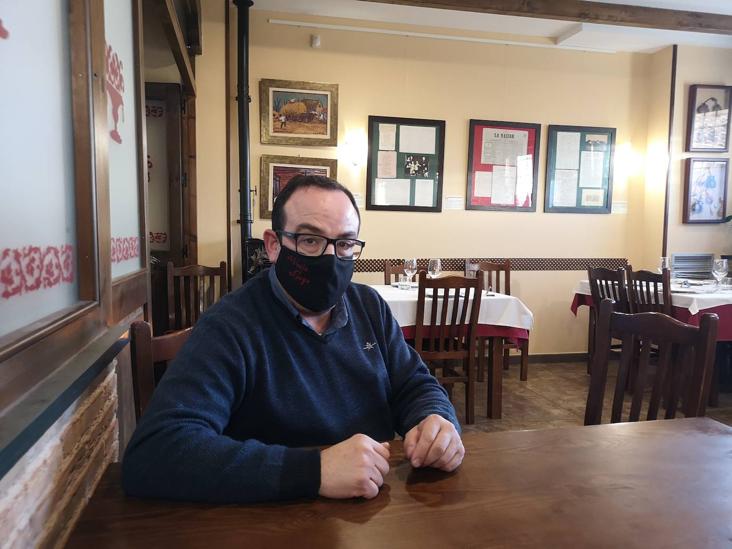 El padre de Álvaro, Goyo Valderrey (Restaurante Casa Goyo, Valdespino de Somoza).