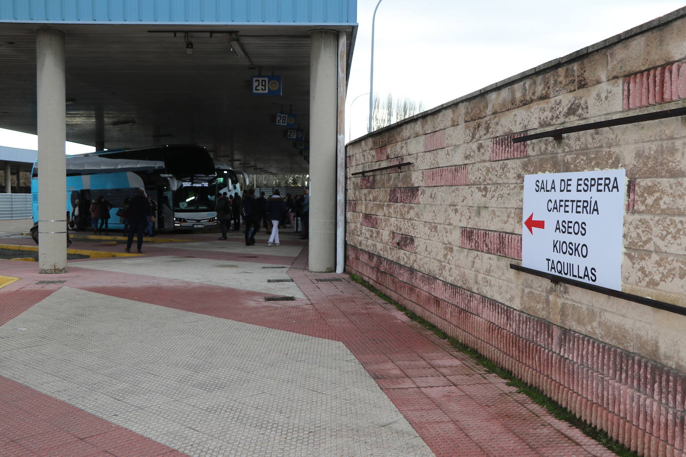 Imagen de las obras en la vieja estación de León