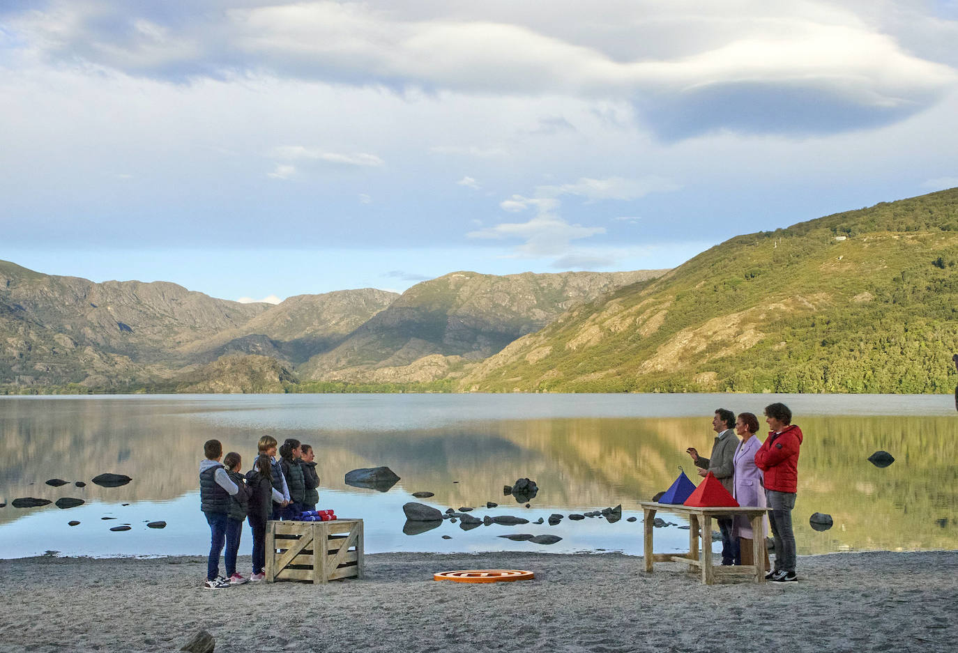 Grabación de la semifinal de Masterchef frente al Lago de Sanabria.