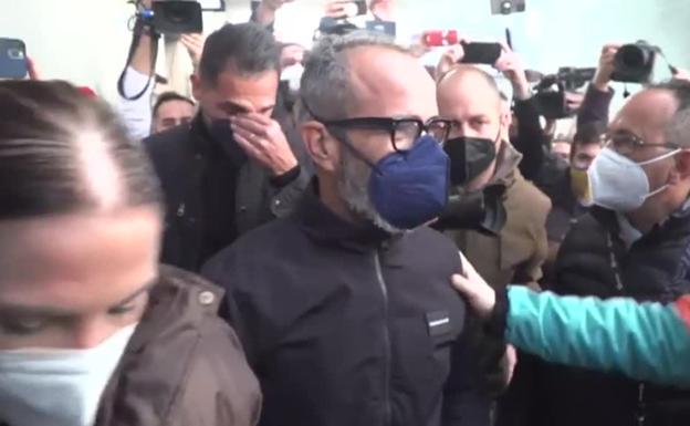 Álvaro Cervera, en su despedida como entrenador del Cádiz.