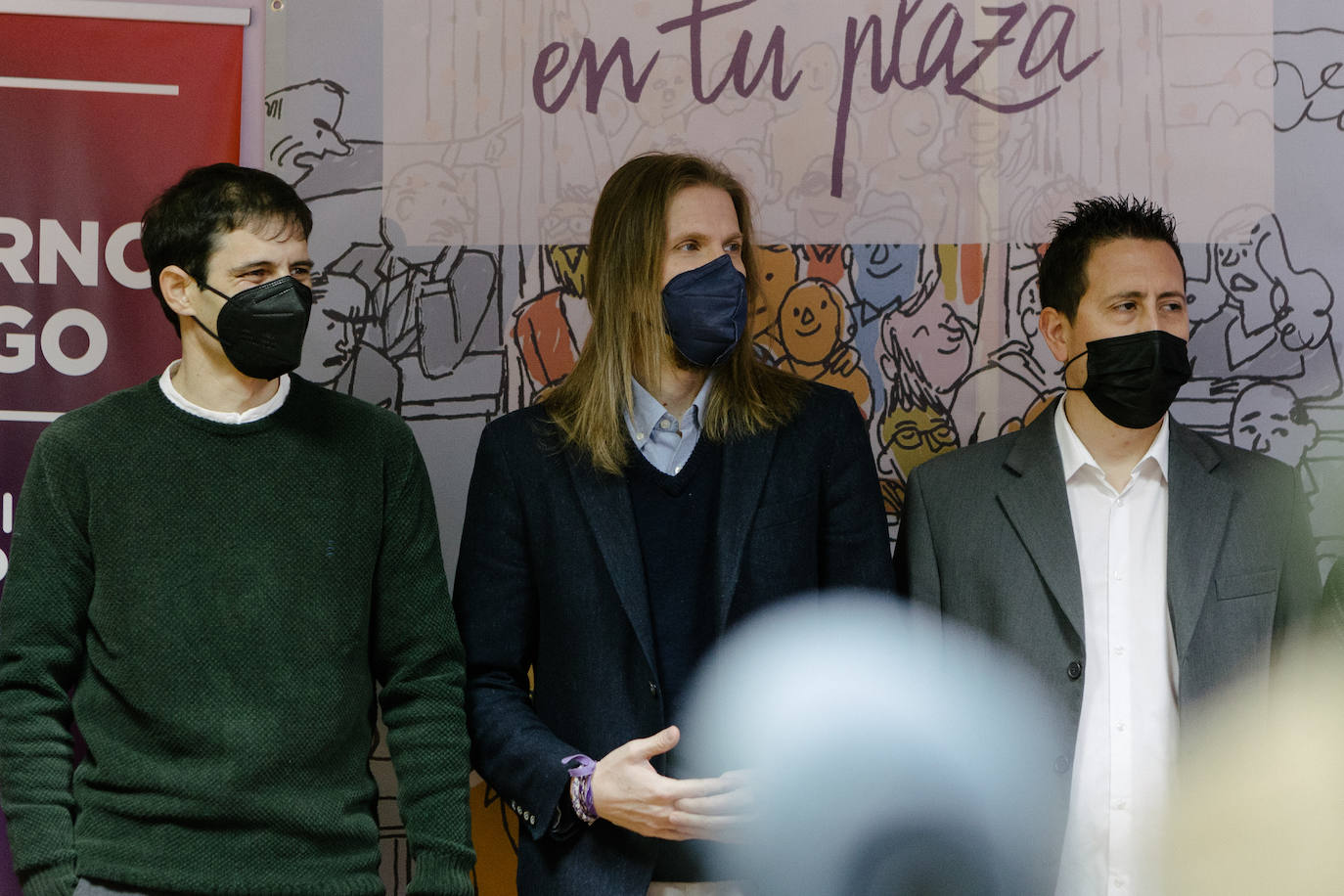 Pablo Fernández, coordinador autonómico de Podemos Castilla y León, visita Soria.