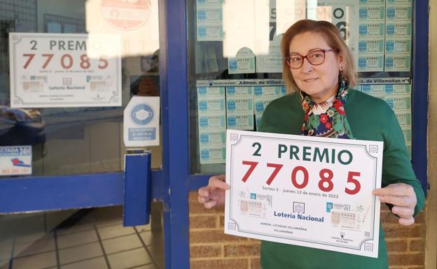 El segundo premio (77085) ha dejado su 'pellizco' en Villamañán.