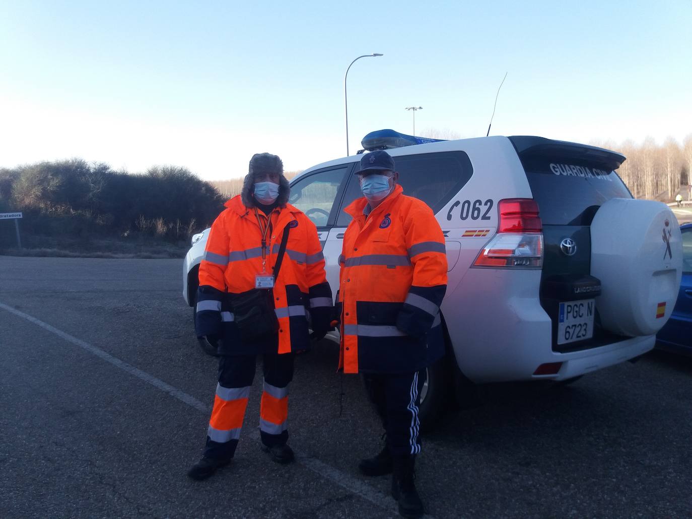 Voluntarios de Protección Civil de Valderrueda buscan a Timoteo, el anciano desaparecido en Carrión de los Condes