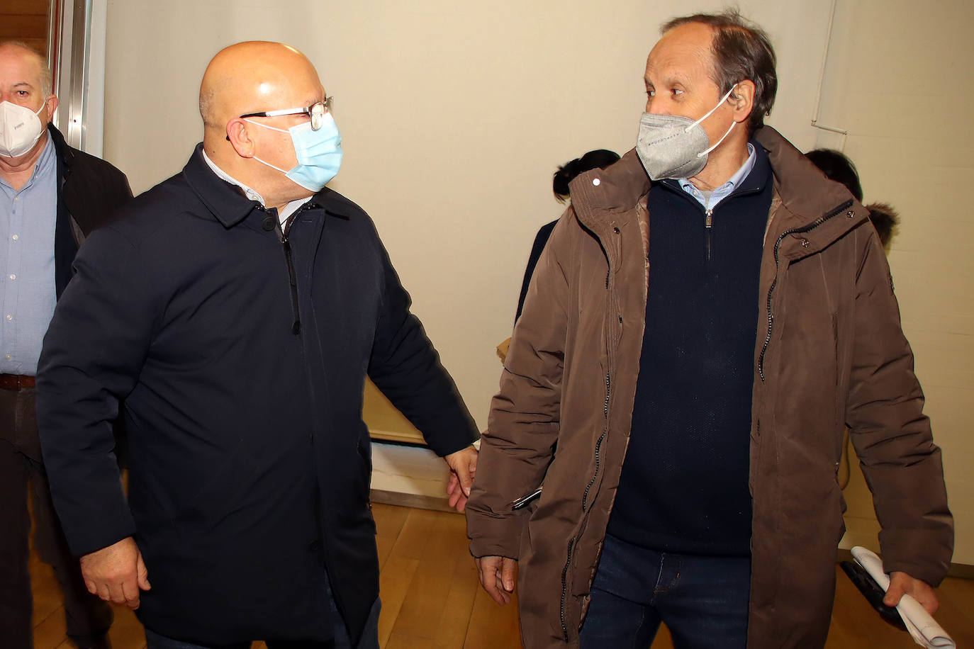 La vicesecretaria general del PSOECyL, Virginia Barcones, y el secretario general del PSOE de León, Alfonso Cendón, inauguran la Convención Municipal del PSOECyL.