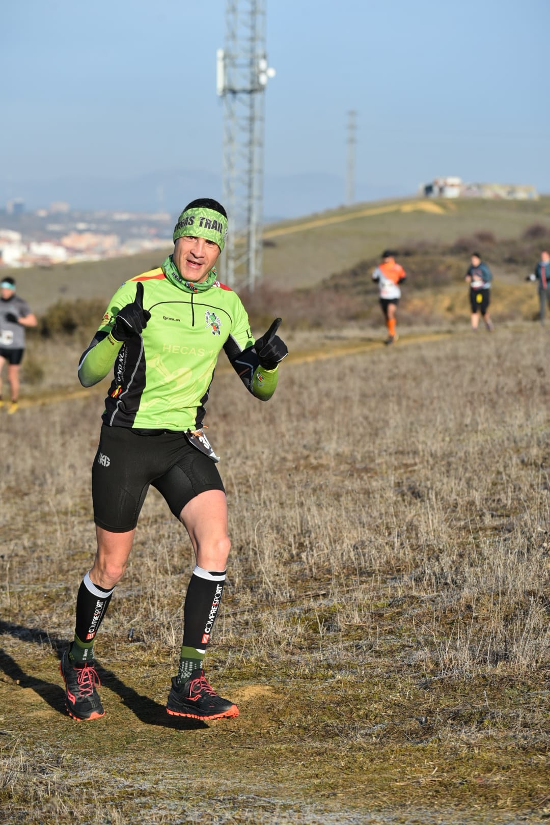El triatleta soriano Héctor Montón durante la prueba