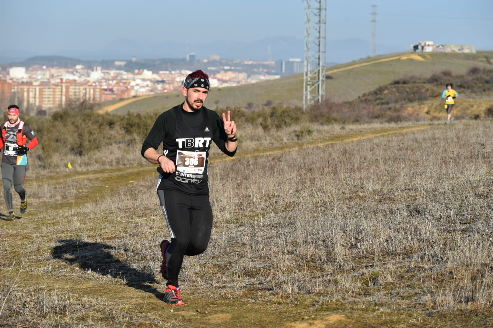 El triatleta soriano Héctor Montón durante la prueba