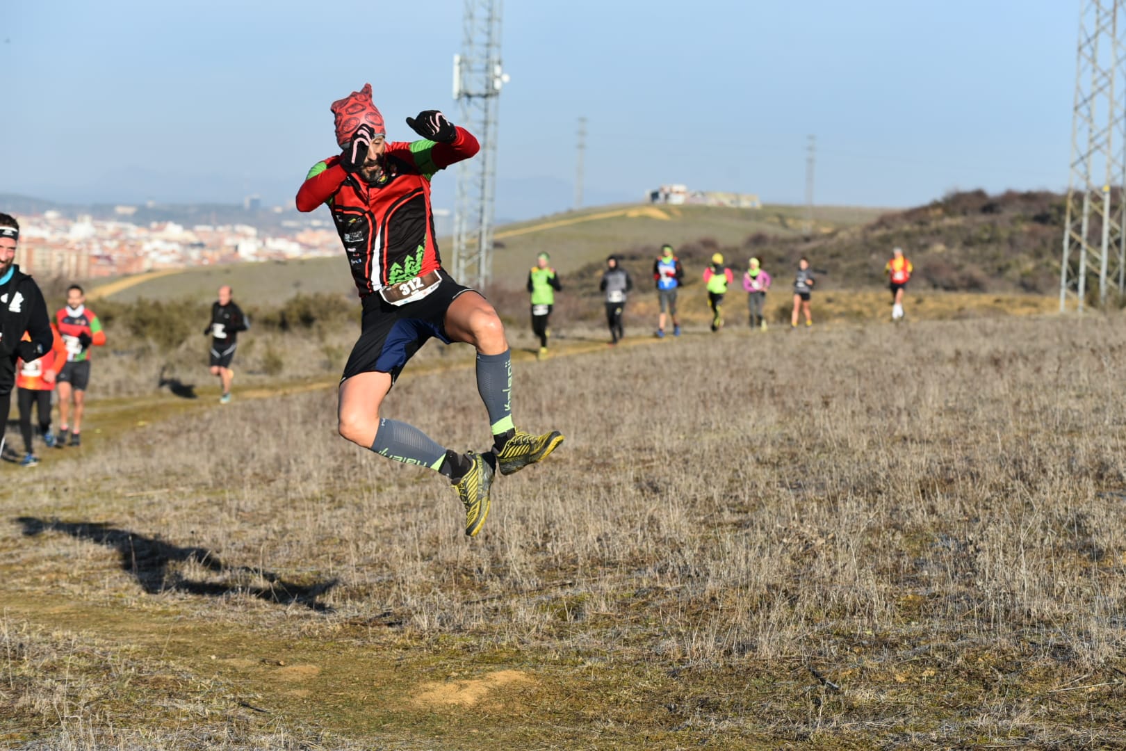 El triatleta soriano Héctor Montón durante la prueba