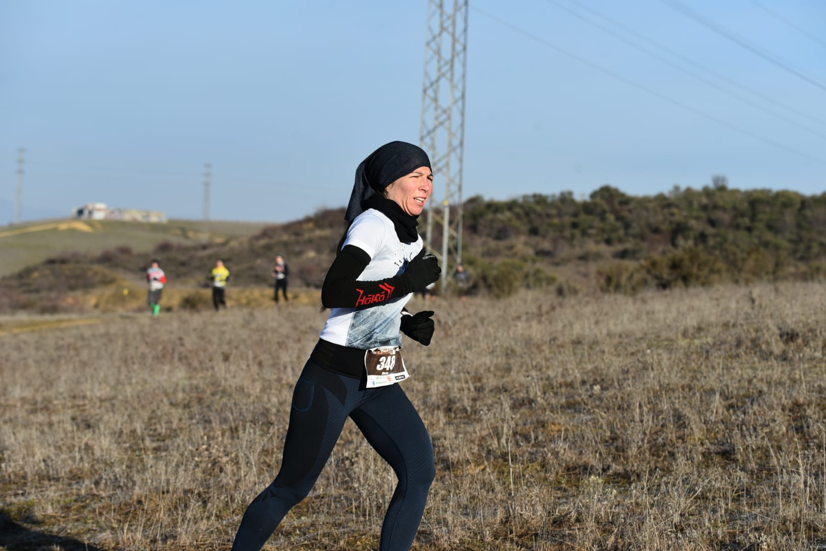 El triatleta soriano Héctor Montón durante la prueba