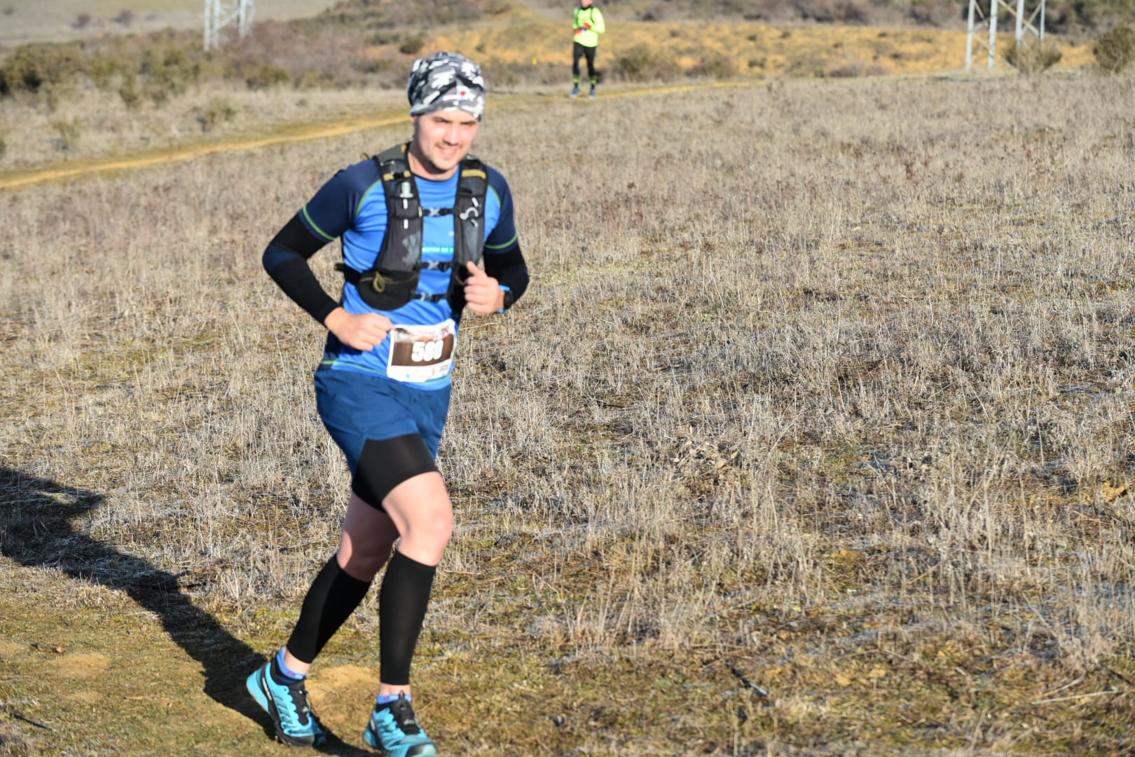 El triatleta soriano Héctor Montón durante la prueba