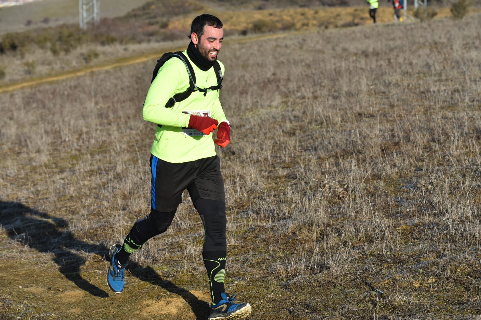 El triatleta soriano Héctor Montón durante la prueba