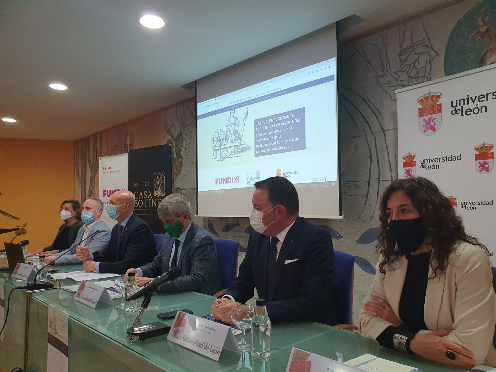 Presentación del Congreso Internacional Las Reales Sociedades Económicas De Amigos Del País. 240 aniversario de la constitución de la Real Sociedad Económica de Amigos del País de León, que tendrá lugar los próximos días 30, 31 de marzo y 1 de abril.