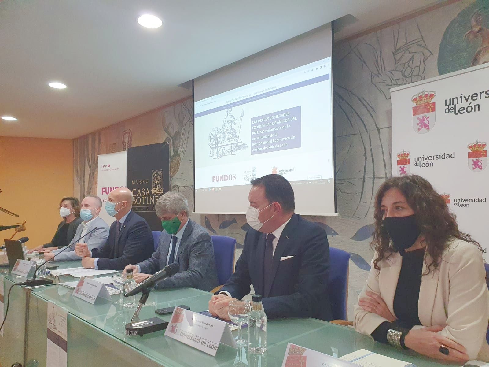 Presentación del Congreso Internacional Las Reales Sociedades Económicas De Amigos Del País. 240 aniversario de la constitución de la Real Sociedad Económica de Amigos del País de León, que tendrá lugar los próximos días 30, 31 de marzo y 1 de abril.