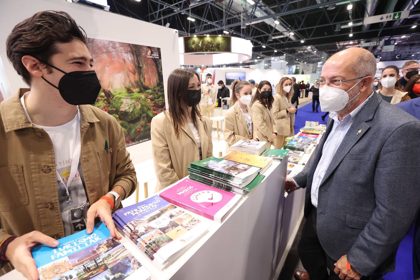 Inauguración de Fitur 2022 por parte de los reyes de España.