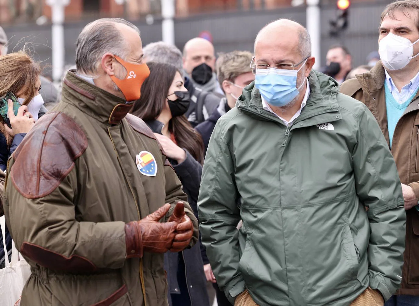 El candidato de Ciudadanos a la Presidencia de la Junta, Francisco Igea, asiste a la Manifestación frente a los Ataques al Mundo Rural en Madrid.