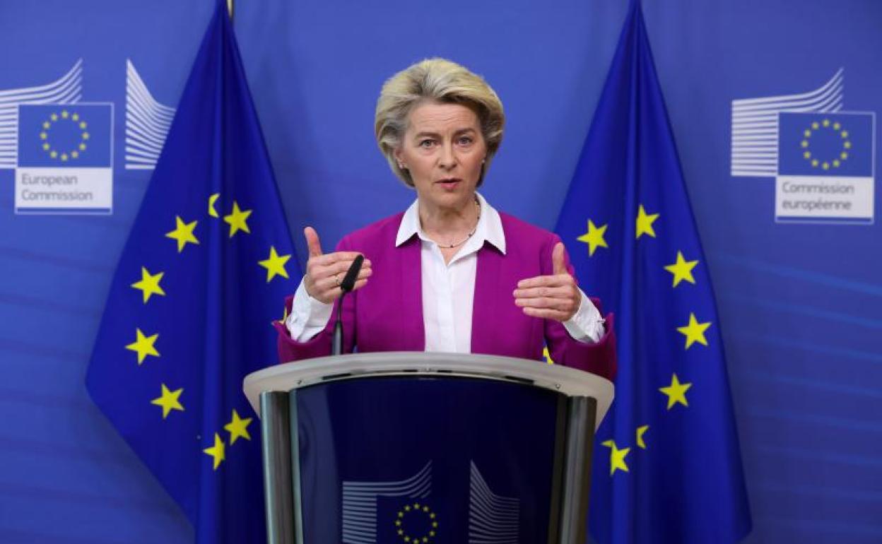 La presidenta de la Comisión Europea, Ursula von der Leyen.