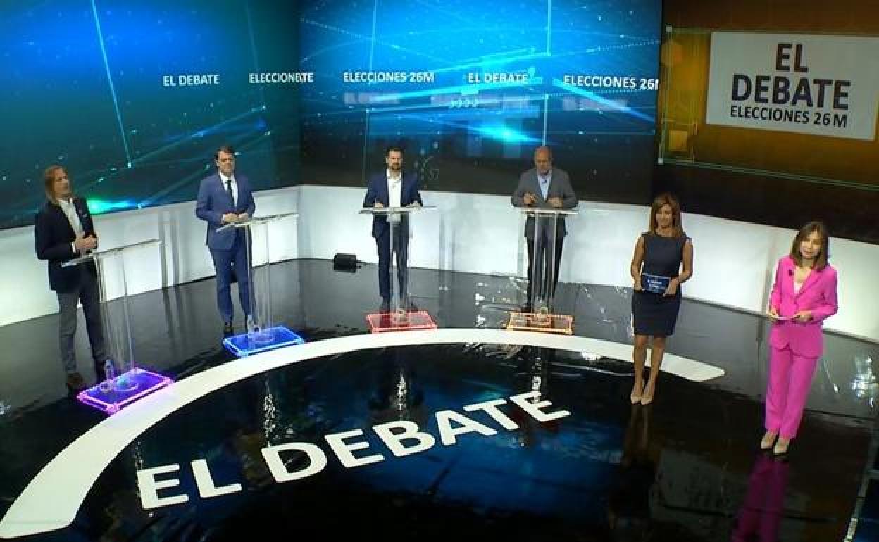 Imagen de archivo del anterior debate a las elecciones del 26M en Castilla y León. 